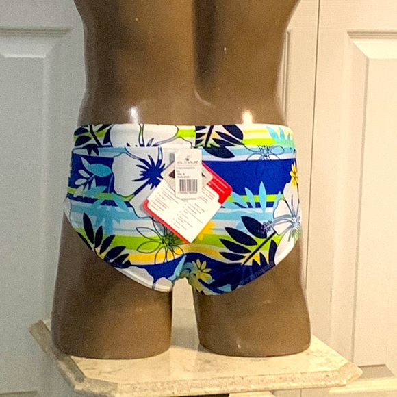 New Blue St. Martin Swimsuit Brief by Clever MA433 - Picture 2 of 2